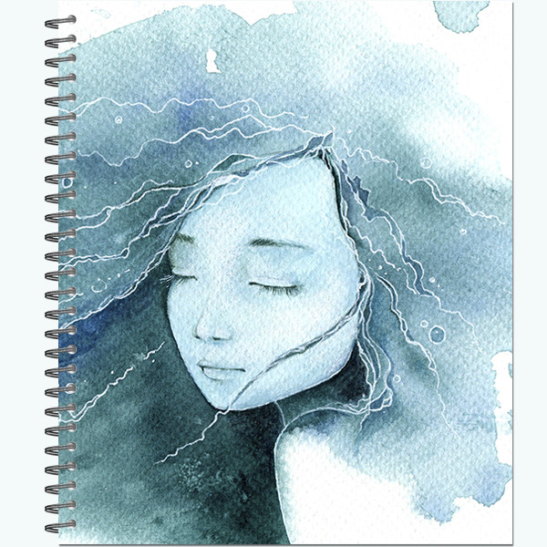 Тетрадь 48 листов гребень, 170х203, "Мечтательные девочки" (30)