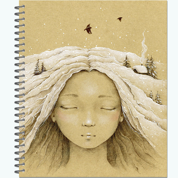 Тетрадь 48 листов гребень, 170х203, "Мечтательные девочки" (30)