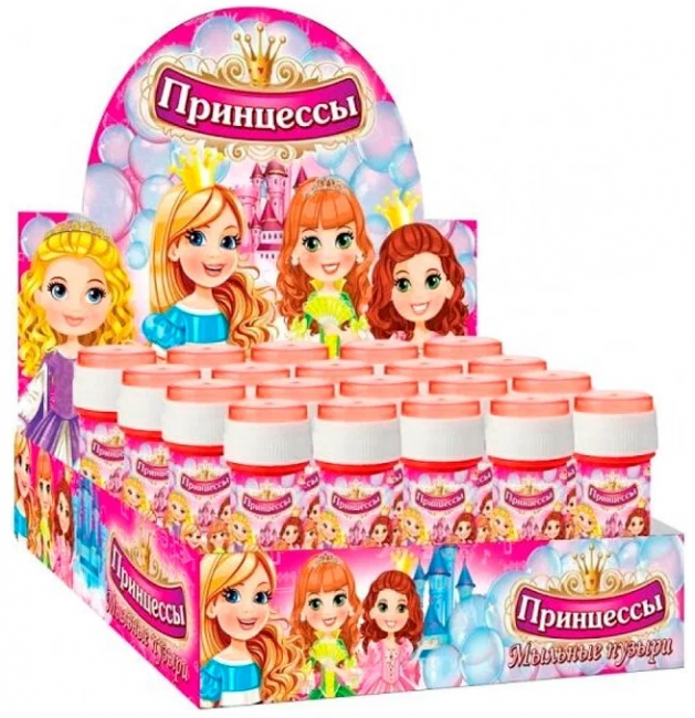 Мыльные пузыри «Принцессы» 60мл (36шт)