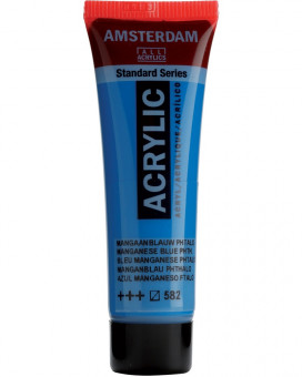 Краска акриловая Amsterdam туба 20мл №582 Марганцево-синий фталоцианин