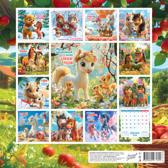 Календарь на скрепке 2026г "Уютный календарь", БПК-26-009 (10)