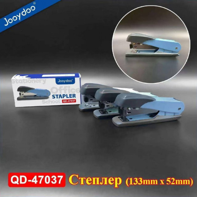 Степлер №24/6 пробивает до 25л, синий, Jooydoo/QD-47037