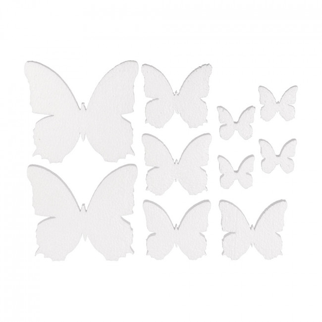 Заготовка для декора 40-120мм 20 х18 х 2.5см "Бабочки",10шт, пенополистирол, Love2art №01 DPZ-49 Заготовка для декора 40-120мм 20 х18 х 2.5см "Бабочки",10шт, пенополистирол, Love2art №01 DPZ-49