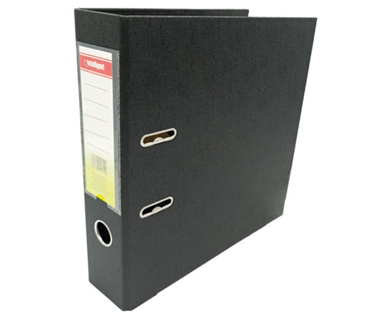 Регистратор 8,0 см. PVC   INTELLIGENT DA-54 Черный (2/10/50)