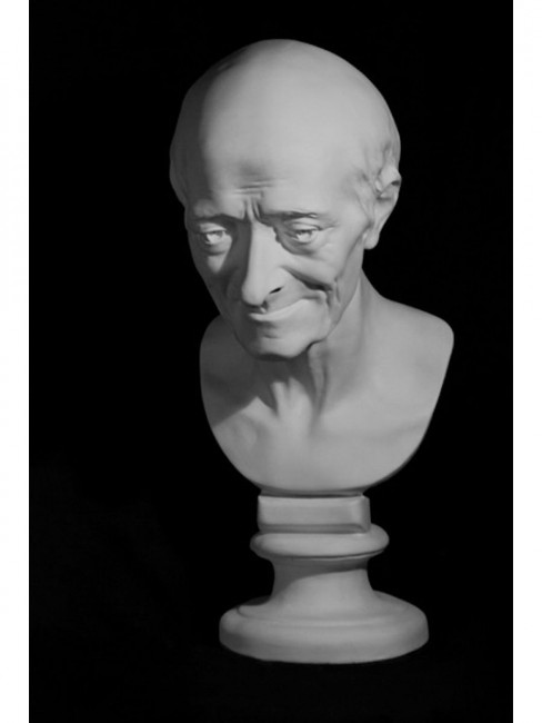 Голова Вольтера 20*26*48см, гипс, 10-108