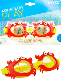 Очки на 3-8 лет для плавания, INTEX Рыжий Кот/55610