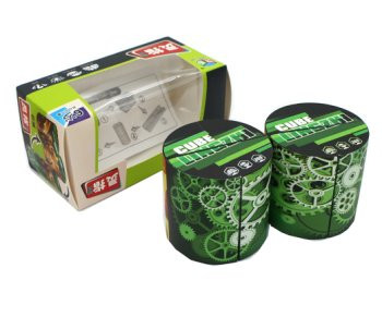 Кубик-Головоломка  WQ-4 "Механика" геометрическая раскладушка, 2 цилиндра, грань 5.5см, в к/кор (1/200)