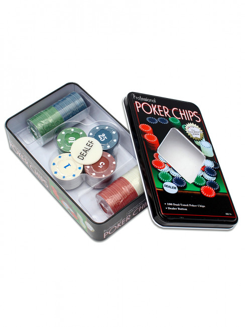 Набор для покера "Poker chips", 100 фишек с номиналом MILAND/ИН-3727 Набор для покера "Poker chips", 100 фишек с номиналом MILAND/ИН-3727