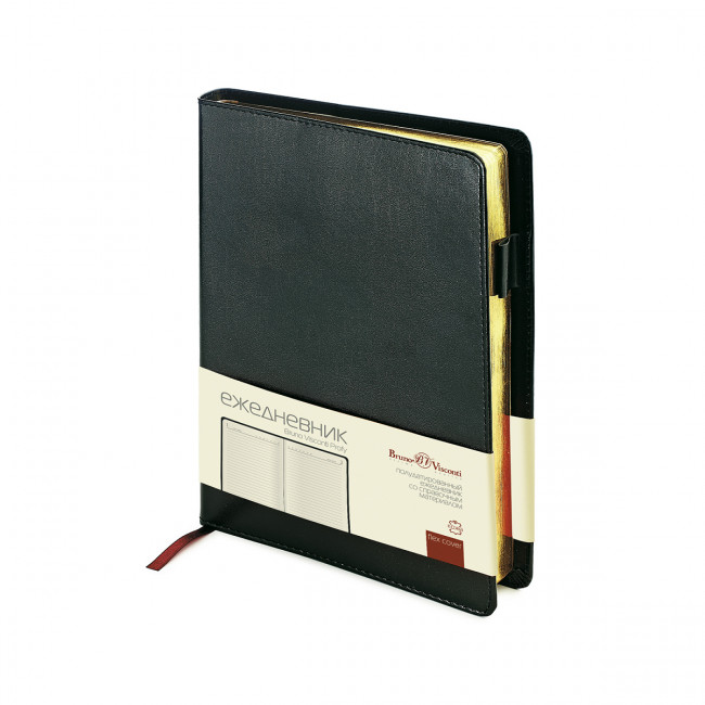 Ежедневник полудатированный А5 192л "Profy", черный, BV/3-073/02 (20)