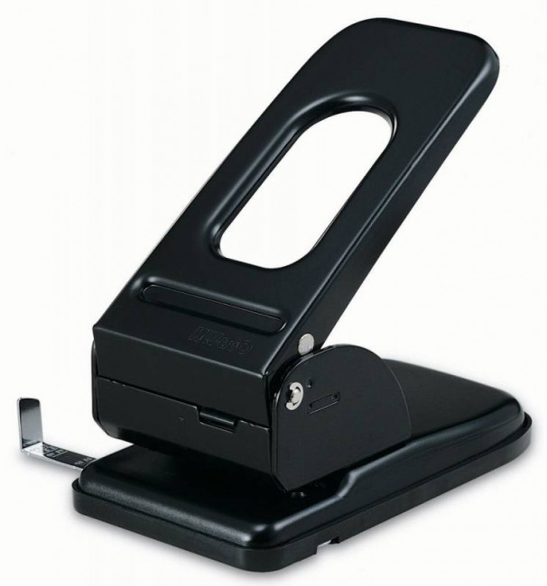 Дырокол металлический МОЩНЫЙ KW-trio, до 70 листов, черный