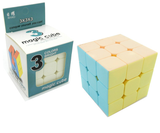 Кубик-Головоломка  CQ-33 "Пастельный" 3*3, грань 5.5см, покрытие софт-тач, в к/кор №B225 (2/288)