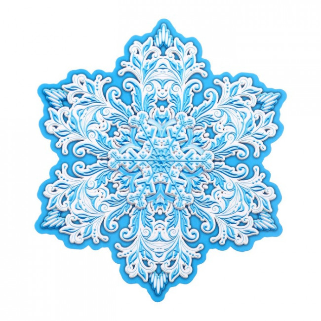 Плакат вырубной "Снежинка - 6" 12х12 см 10110906