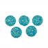 Бусина d 22мм пластик, №05 голубая, 5шт, Zlatka/BWR-22 №05