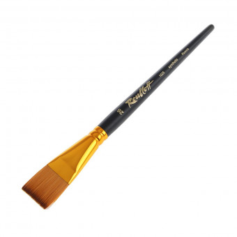 Кисть плоская №26 имитация колонка, ручка короткая, Roubloff/ЖS2-26,05Ж