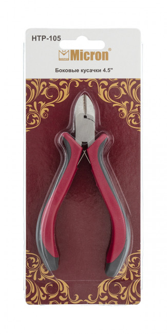 Боковые кусачки 4.5", металл, Micron/HTP-105