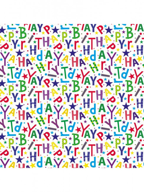 Упаковочная бумага 70*100см "Буквы", 10л, OPTIMA УБ-4452