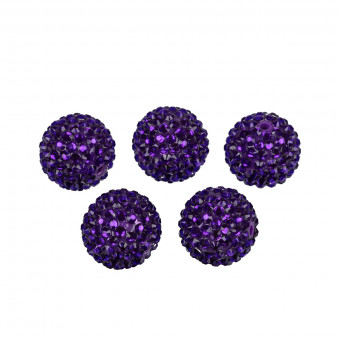 Бусина d 22мм пластик, №07 фиолетовая, 5шт, Zlatka/BWR-22 №07