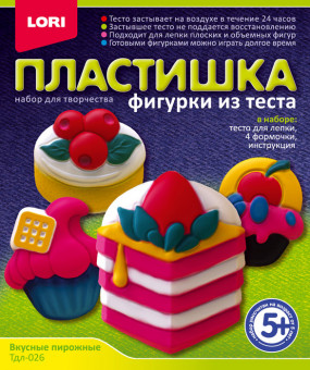 Фигурки из теста "Вкусные пирожные"