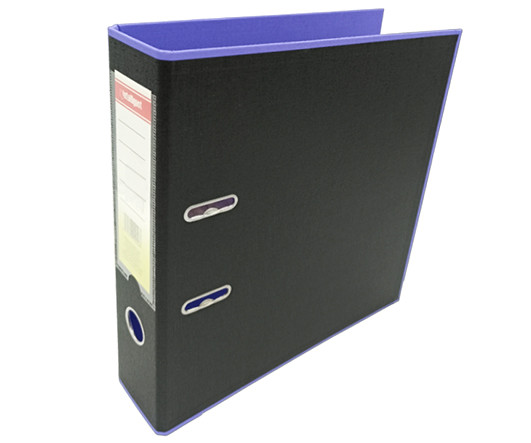 Регистратор 8,0 см. PVC   INTELLIGENT DA-58 Черный/фиолетовый (2/10/50)