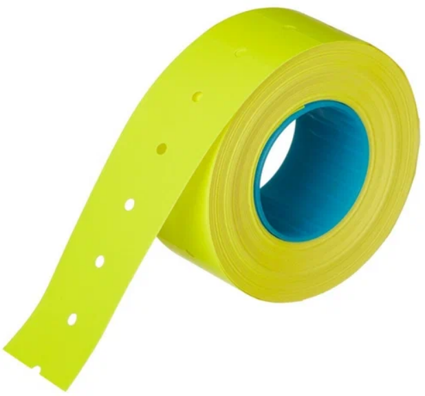 Ценник самоклеющийся для этикет-пистолета 21*12мм, 400шт., жёлтый WENZER OFFICE (10/100/1000)