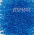 Бисер "ASMAR" размер №6, вес: 50 г, цвет - синий прозрачный