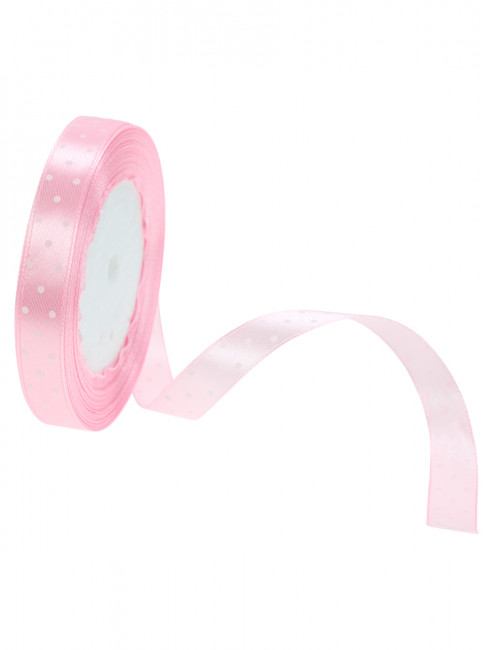 Лента упаковочная "Горошек" (12 мм х 22 м.) розовый, MILAND/БЛ-5643 (10) Лента упаковочная "Горошек" (12 мм х 22 м.) розовый, MILAND/БЛ-5643 (10)