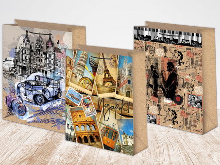 Пакет подарочный 18см х 23см, мат. лам., Микрос/ч45576 (12)