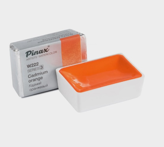 Акварель в кюветах Pinax Кадмий Оранжевый - акварель 2.5мл Ser.3 - W222 Акварель в кюветах Pinax Кадмий Оранжевый - акварель 2.5мл Ser.3 - W222