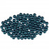Бусина пластик 4мм, №66 т.сине-зеленый, 100 шт ± 5 шт, Zlatka/PB №66