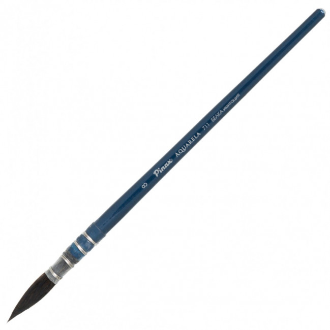 Кисть Pinax AQUARELA Синтетика имитация белки КРУГЛАЯ N 8