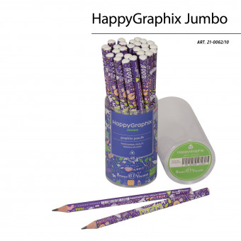 Карандаш 3,5мм 4В чернографитовый "HappyGraphix. Веган. Черничный смузи", BV/21-0062/10 (30)