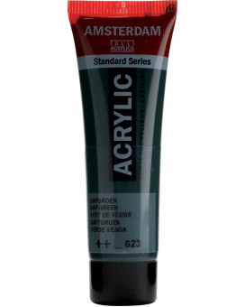 Краска акриловая Amsterdam туба 20мл №623 Зеленый травяной