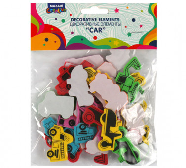 Декоративные элементы "Car" из EVA на клеевом слое, Mazari/M-20015 (24)