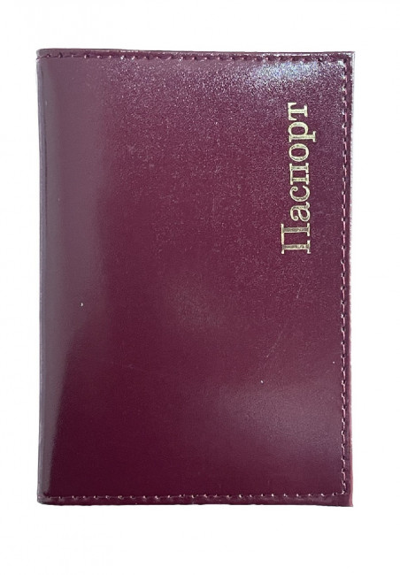 Обложка на паспорт WENZER OFFiCE, паспорт из натур.кожи ф/з, красный