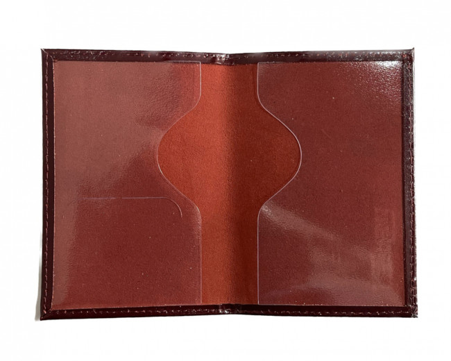 Обложка на паспорт WENZER OFFiCE, паспорт из натур.кожи ф/з, красный