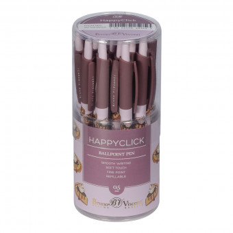 РУЧКА "HappyClick. Кофемания. Чизкейк" ШАРИКОВАЯ 0.5 ММ, СИНЯЯ 20-0241/52