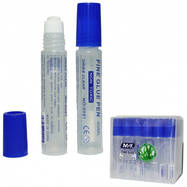 Клей 40мл силикатный с губч.дозатором, MAYLOTT/MY-2021 (24) Клей 40мл силикатный с губч.дозатором, MAYLOTT/MY-2021 (24)