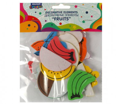 Декоративные элементы "Fruits" из EVA на клеевом слое, Mazari/M-20013 (24)
