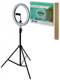 Кольцевая лампа 70-210 см, d 33см с Bluetoooth пультом, 3 режима света, 21 Вт, USB, MILAND/ЛМК-5112