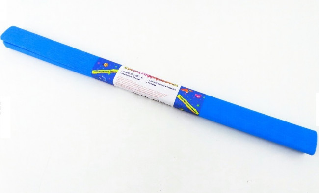 Бумага крепированная 50*250см, 32г/кв.м., синий Attomex 8040716