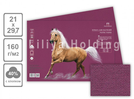 Бумага для пастели "Палаццо" 210х297 "Blackberry" (ежевичный) 160г, 1лист (50) Бумага для пастели "Палаццо" 210х297 "Blackberry" (ежевичный) 160г, 1лист (50)