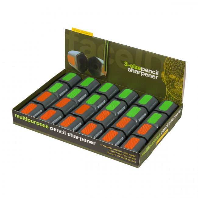 Точилка с 2 контейнерами "Easysharp", 3 отверстия, BV/35-0049 (24)