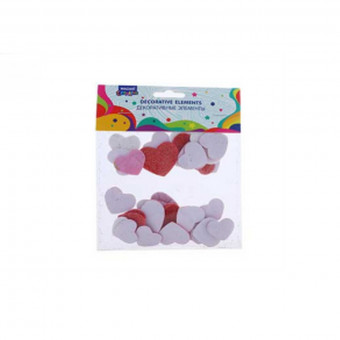 Декоративные элементы "Heart" из EVA на клеевом слое, Mazari/M-20117 (12)