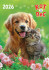 Календарь ригельный 2026г "Кот и пёс. Верные друзья", РБ-26-029