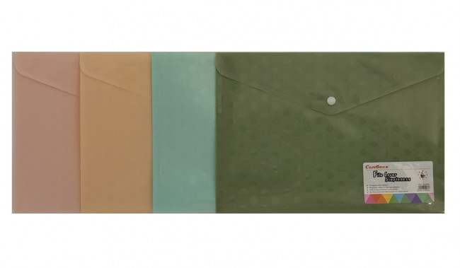 Папка А4 на кнопке, цвет ассорти, Cobest/E6624 (12)