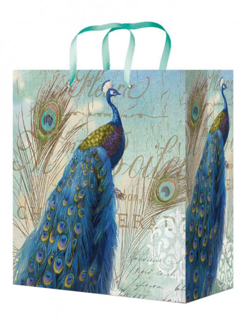 Пакет подароч. 22x31x10см "Павлин" с глянц. лам. (МL), MILAND/ПКП-4252 (12)