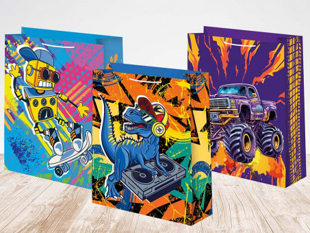 Пакет подарочный 26см х 32см, мат. лам., Микрос/ч45730 (12)