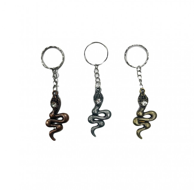 Брелок "Змейка", металлическая, GK-6090 (12)