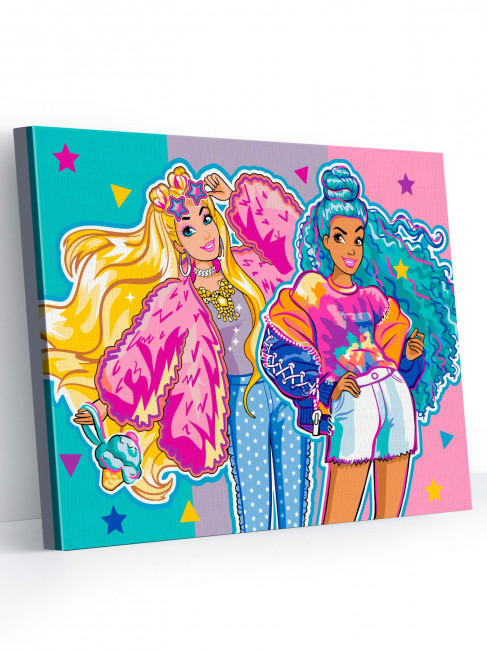 Набор для творчества "Рисование по номерам" "Барби подружки" Barbie Extra 30*40