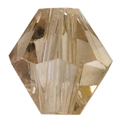 Бусина 4 х 4мм стеклянная, №35 бежевый, 34шт, Zlatka/GBA-01 №35